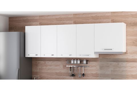MİNAR 225 CM MUTFAK DOLABI BEYAZ 225-B7-ÜST MODÜL