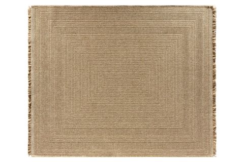 QUEEN SERİSİ JÜT HASIR GÖRÜNÜMLÜ DOKUMA MAKİNE HALISI, BEJ, 100X200, 668