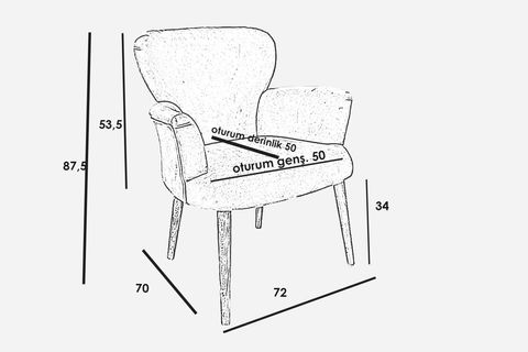 EVA ÇAY SETİ BERJER DÜZ BEYAZ GOLD AYAK