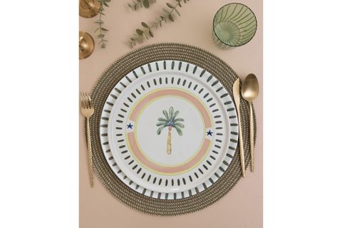 THE MİA ITALİAN SUMMER SERVİS TABAĞI 6LI SET 26 CM