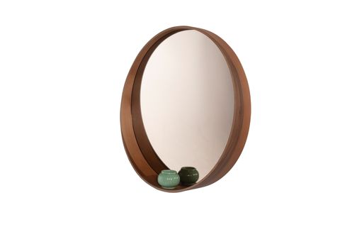 BİAS DUVAR AYNASI, CEVİZ, 80 CM