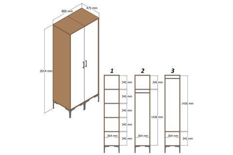 KUMSAL 2 KAPILI SS GARDIROP, LİDYA