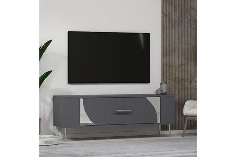 RETROP TV SEHPASI, 2CT, ANTRASİT GÜMÜŞ
