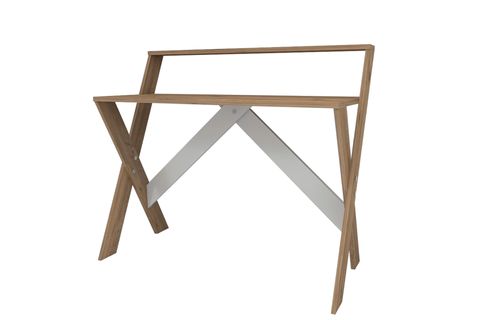 ÇAPRAZ AYAKLI DERS ÇALIŞMA MASASI, ATLANTİK ÇAM, 50X90 CM