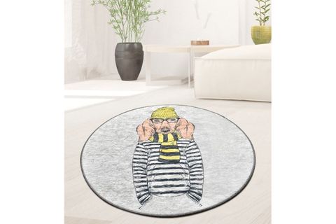 CHİLAİ HOME DOG MAN DJT ÇAP DEKORATİF HALI 100 CM