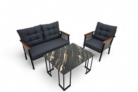 MESA İKİLİ METAL BAHÇE OTURMA TAKIMI