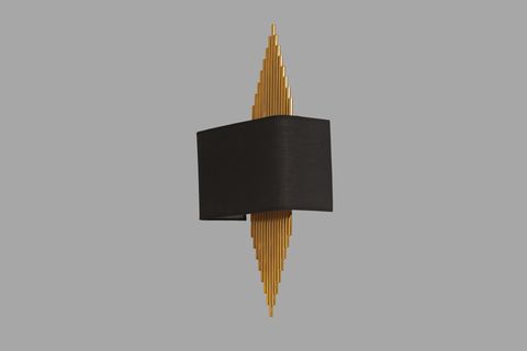 HANDE DİKDÖRTGEN APLİK, GOLD SİYAH