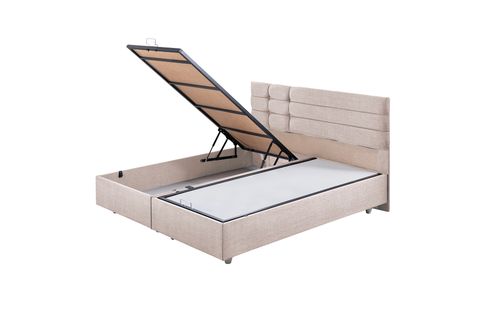 VİYANA BAZA BAŞLIK LETTO YATAK SETİ, KREM, 140X190