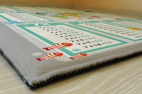 KARNAVAL HARİTALI ÇARPIM TABLOSU EĞİTİCİ ÇOCUK ODASI HALISI 100X150