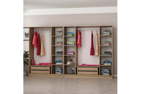 MİNAR KALE GARDIROP 12,  7 KAPAKLI,  ANTRASİT