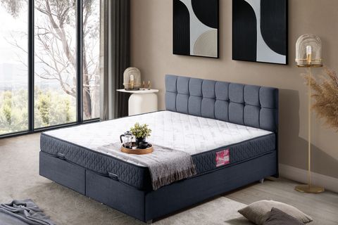 PARİS BAZA BAŞLIK LETTO YATAK SETİ, LACİVERT, 160X200