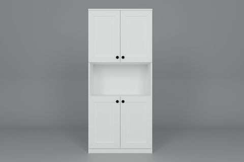 LUCAS ÇOK AMAÇLI DOLAP, BEYAZ, 4 KAPAKLI