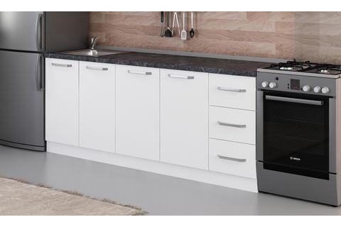MİNAR 210 CM MUTFAK DOLABI BEYAZ 210-B2-ALT MODÜL