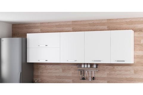 MİNAR 255 CM MUTFAK DOLABI BEYAZ 255-B2-ÜST MODÜL