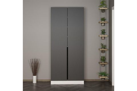 KALE 210 CM 2 KAPAKLI 2B RAF PORTMANTO, BYZ MBR ÇİZGİLİ ANT