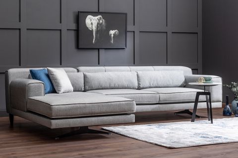 jivago corner sofa chaise left grey vivense london