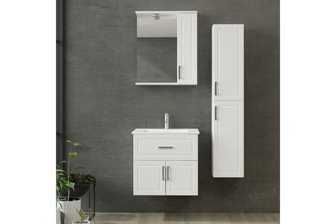 SANYA BANYO DOLABI AS2K1Ç80, BEYAZ, 65CM