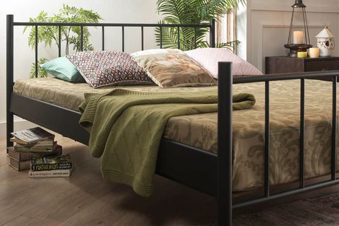 FALEZ METAL KARYOLA, SİYAH, 120X200