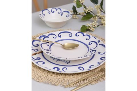THE MİA PALMA YEMEK TABAĞI 6LI SET 20 CM