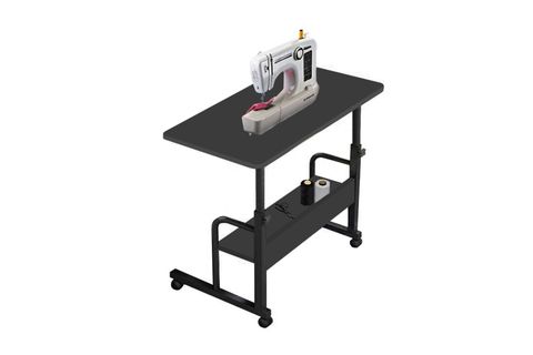 YÜKSEKLİK AYARLI DIKIŞ MAKINESI SEHPASI, ANTRASİT 70X40