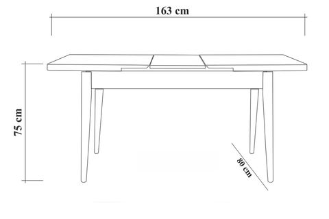 VİNA BENCHLİ MASA TAKIMI, BEYAZ