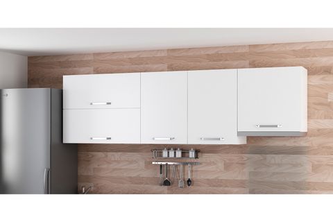 MİNAR 250 CM MUTFAK DOLABI BEYAZ 250-B7-ÜST MODÜL