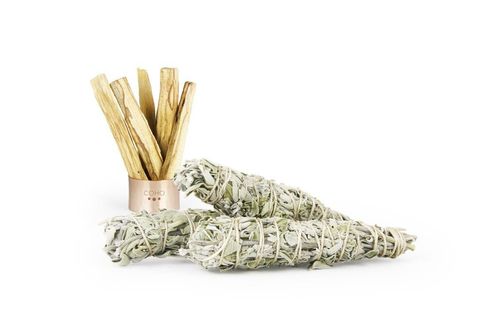 COHO NATURAL BEŞ PALO SANTO ÜÇ ADAÇAYI TÜTSÜ SETİ SEKİZ PARÇA
