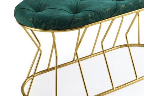 VASE SIRTSIZ BENCH, GOLD AYAK