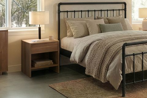 ODİN METAL KARYOLA, SİYAH, 140X190