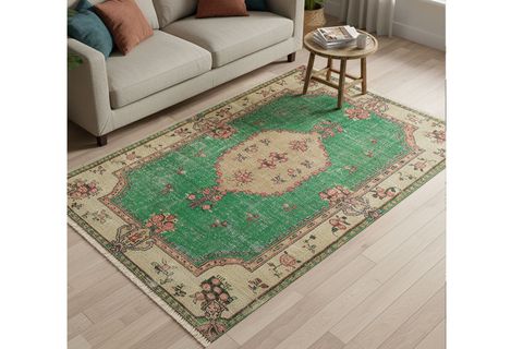 ZÜMRÜT BAHAR VİNTAGE DOKUMA TABAN HALI, 362 YNG, 60X120 CM