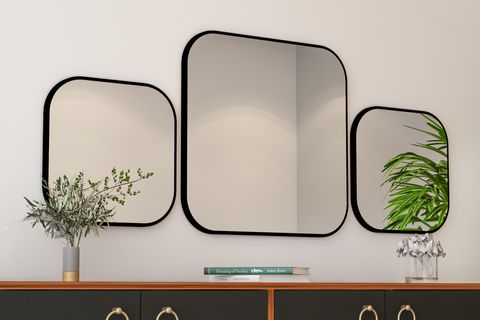 ARNETTİ ATLANTİS ÜÇLÜ AYNA, LARGE, SİYAH