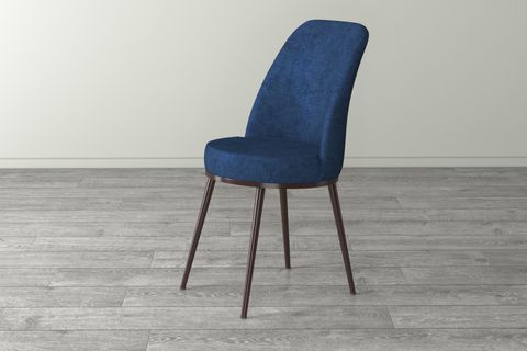 ROVENA LEONA AÇILABİLİR MUTFAK MASASI TAKIMI, BAROK DESEN, LACİVERT, 132X80