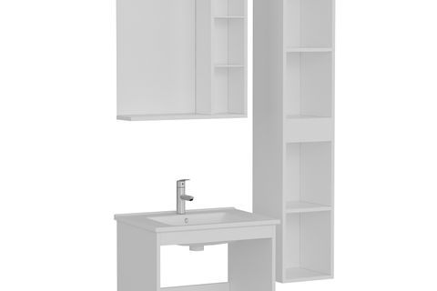 VERA BANYO DOLABI 65CM AS2K+1K1A+ETJ+BOY BEYAZ