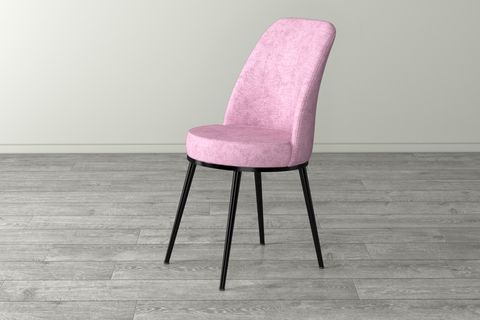 ROVENA LEONA AÇILABİLİR MUTFAK MASASI TAKIMI, SİYAH MERMER DESEN, PEMBE, 132X82