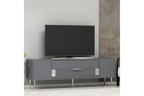 DEKOLP TV SEHPASI, 4CT, ANTRASİT GÜMÜŞ