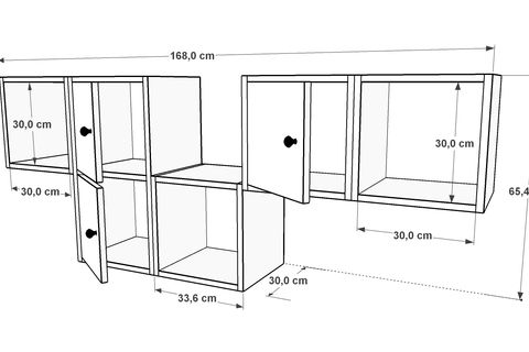 AYDIN KİTAPLIKLI RAF, DVR-1108-Ç