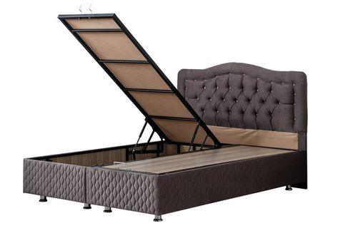 ŞAH NEW BAZA BAŞLIK VE ORTHOSOFT YATAK SETİ, ANTRASİT GRİ, 160X200