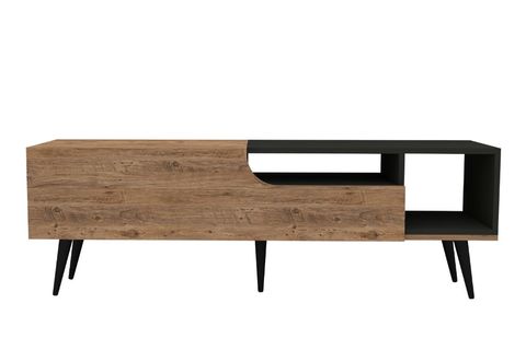 ARNETTİ ALBA MODERN TASARIM KAPAKLI TV ÜNİTESİ ATLANTİK ÇAM ANTRASİT - ALBA