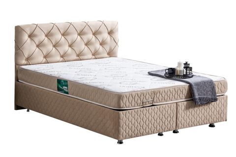 VİTA NEW BAZA BAŞLIK VE COMFORT YATAK SETİ, BEJ, 140X190