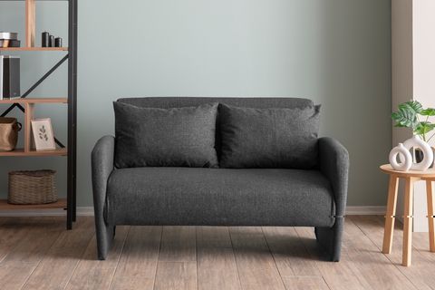 PAFU HİRO KETEN KATLANIR YATAKLI İKİLİ KOLTUK, KOYU GRİ