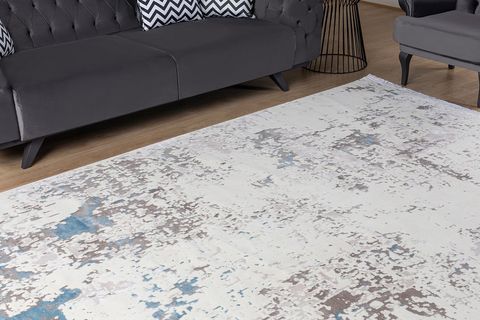 MAYA YÜN HALI MAVİ 80X290