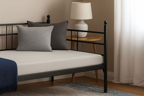 SOHO DAYBED TEK KİŞİLİK SİYAH, METAL KARYOLA, 90X190