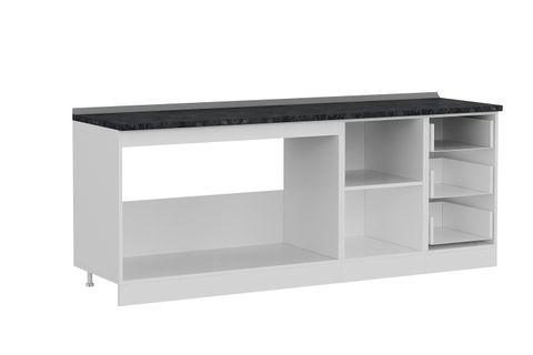 MİNAR 215 CM MUTFAK DOLABI BEYAZ 215-B2-ALT MODÜL
