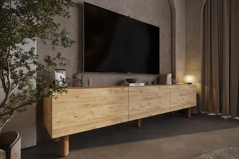 BOHEM DİZAYN TV SEHPASI, ATLANTİK ÇAM
