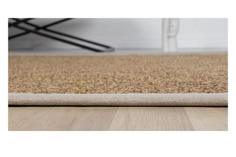 ÇİFT BORDÜRLÜ HASIR DOKULU SİSAL MAKİNE HALISI, BEJ, 100X400
