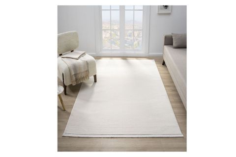 ARTES BAMBU DOKULU MODERN MAKİNE HALISI, KREM, 80X600, 12001