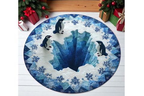 KUTUP PENGUENLERİ DOKUMA TABAN HALI, 553 YNG, 80X80 CM