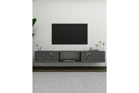 AREDAMCT DUVARA MONTAJ TV SEHPASI, ANTRASİT ALTIN