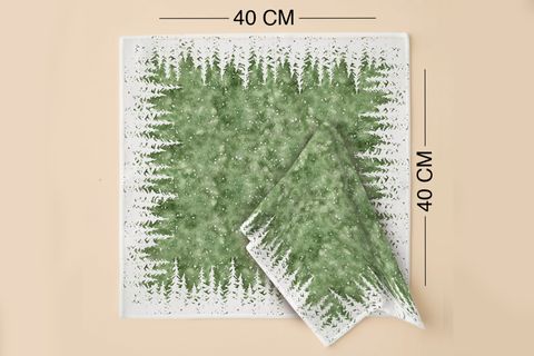 KIŞ ORMANI PAMUKLU ALTI ADET PEÇETE