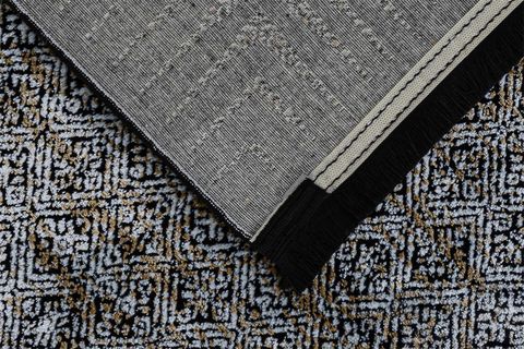 İPEKSİ MAKİNE HALISI, SİYAH, 5, 100X200